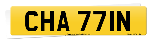 Registration number CHA 771N